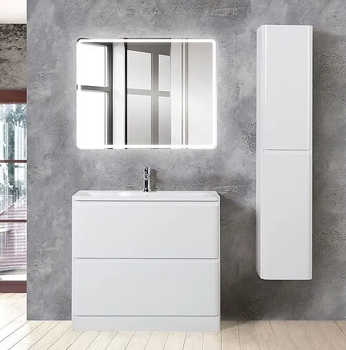 Тумба под умывальник напольная BelBagno ALBANO 100 Bianco Lucido ALBANO-1000-2C-PIA-BL