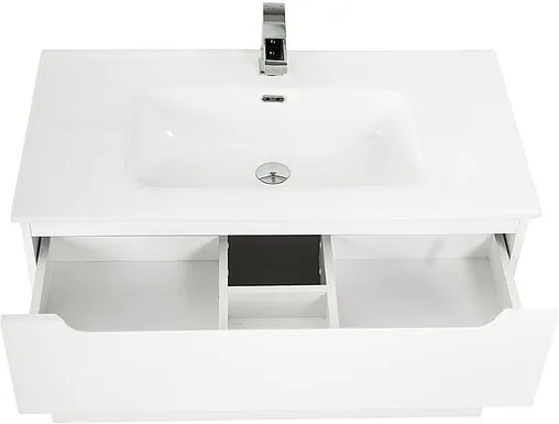 Тумба под умывальник подвесная BelBagno ETNA H-60 100 Bianco Lucido ETNA-H60-1000-2C-SO-BL-P