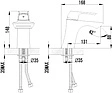 Смеситель для раковины Lemark Unit хром LM4546C