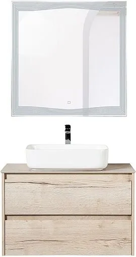 Тумба-умывальник подвесная BelBagno KRAFT 100 Rovere Galifax Bianco KRAFT-1000-2C-SO-RGB+