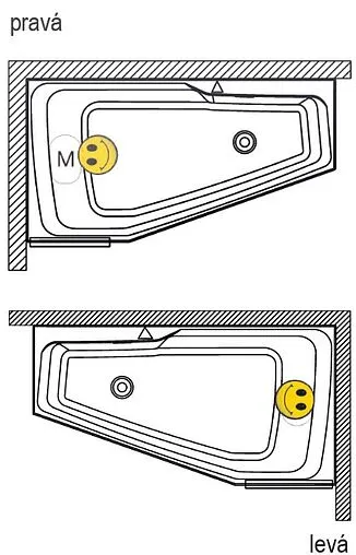 Ванна акриловая Riho Space 170x90 L B114001005