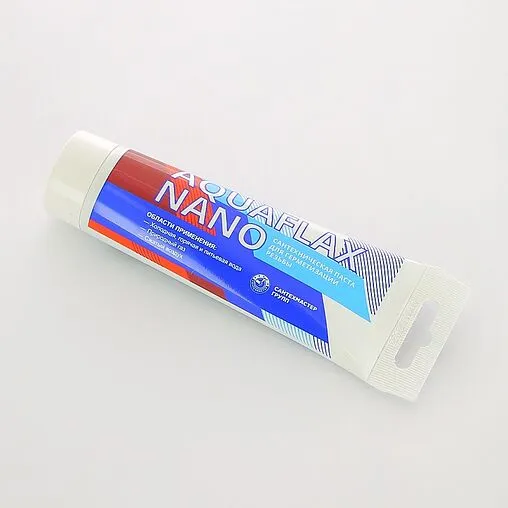 Паста уплотнительная 80г Aquaflax nano 61002