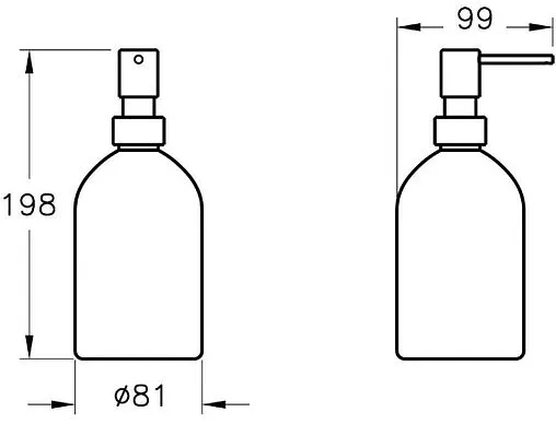 Дозатор для жидкого мыла VitrA Origin чёрный матовый A4489136