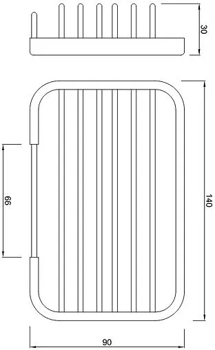 Полка Jaquar Continental чёрный матовый ACN-BLM-1177N