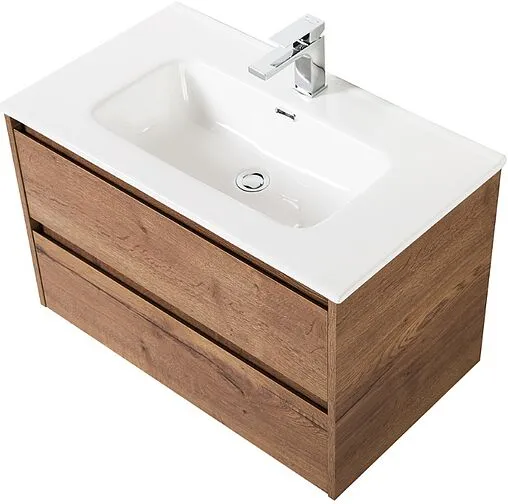 Тумба под умывальник подвесная BelBagno KRAFT 80 Rovere Tabacco KRAFT-800-2C-SO-RT