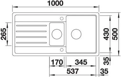 Мойка кухонная Blanco Legra 6 S 100 кофе 522212