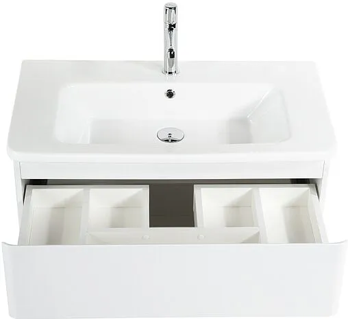 Тумба-умывальник подвесная BelBagno ALBANO-CER 105 Bianco Lucido ALBANO-CER-1050-2C-SO-BL+12105-KL