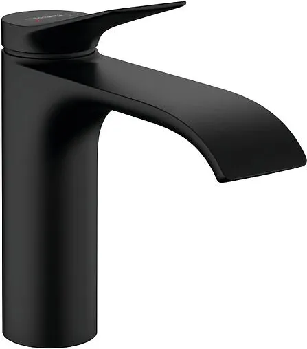 Смеситель для раковины Hansgrohe Vivenis 110 чёрный матовый 75022670