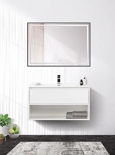 Тумба-умывальник подвесная BelBagno KRAFT 90 Bianco Opaco KRAFT-900-1C-SO-BO+