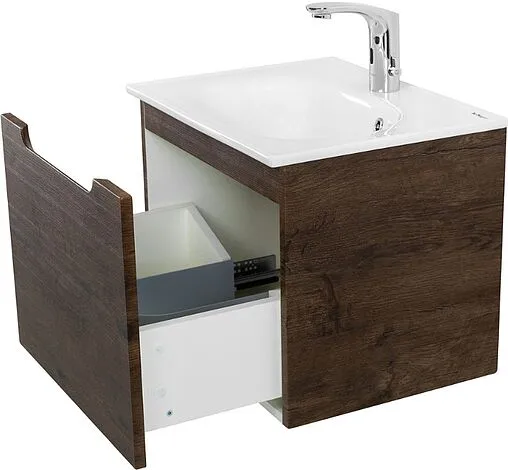 Тумба-умывальник подвесная BelBagno ETNA 60 Rovere Moro ETNA-600-1C-SO-RW-P+