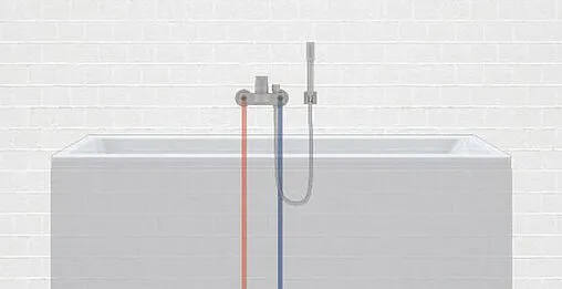 Смеситель для ванны Grohe Quadra хром 32638000