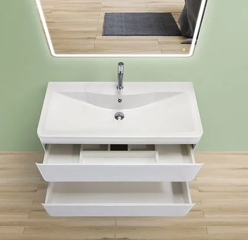 Тумба под умывальник подвесная BelBagno ALBANO 90 Bianco Lucido ALBANO-900-2C-SO-BL