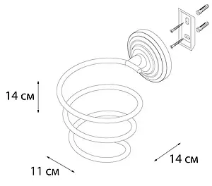 Держатель для фена в ванную комнату