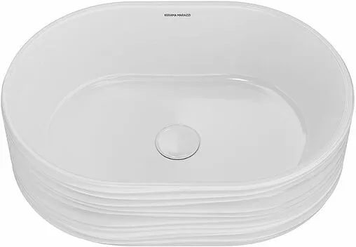 Раковина Kerama Marazzi Artbasin Conchiglia 50 белый SA.wb.50\WHT