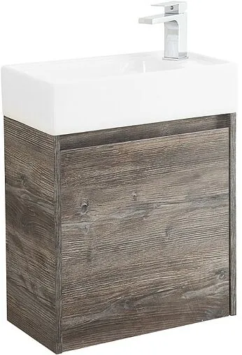 Тумба-умывальник подвесная BelBagno KRAFT MINI 50 L Pino Pasadena KRAFT MINI-500/260-1A-SO-PP-L+7045-KL