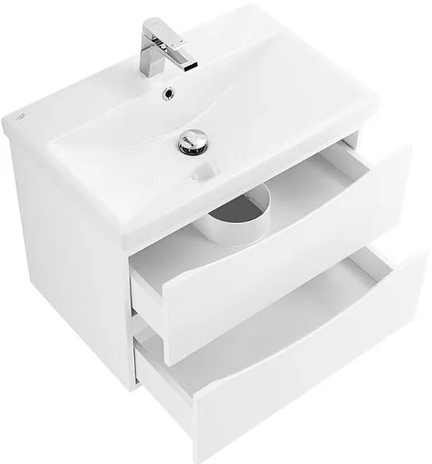 Тумба-умывальник подвесная BelBagno MARINO-CER 60 Bianco Lucido MARINO-CER-600-2C-SO-BL-P+BB-0320-60-LVB