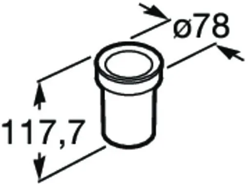 Стакан Roca Twin хром 816706001