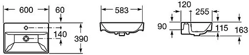 Раковина Roca Oleta 60 белый 3274C400Y