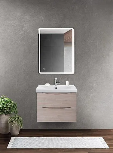 Тумба-умывальник подвесная BelBagno MARINO-CER 70 Rovere Grigio MARINO-CER-700-2C-SO-RG-P+BB-0321-70-LVB