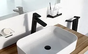 Выпуск без перекрытия для раковины без перелива Ravak чёрный матовый X01762 Выпуск без перекрытия для раковины без перелива Ravak чёрный матовый X01762, 3