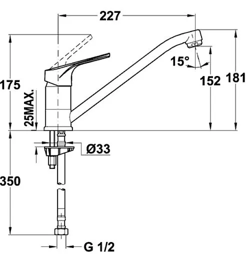 Смеситель для кухни Teka MTP 913 топаз 46913020T