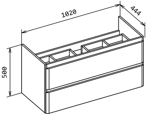 Тумба-умывальник подвесная BelBagno ALBANO-CER 105 Rovere Vintage Bianco ALBANO-CER-1050-2C-SO-RVB+12105-KL