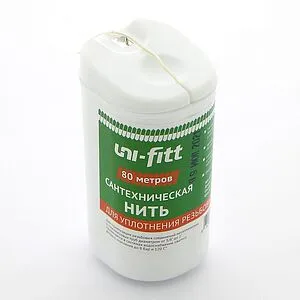 Нить уплотнительная 80м Uni-Fitt 695M0080 Нить уплотнительная 80м Uni-Fitt 695M0080, 1