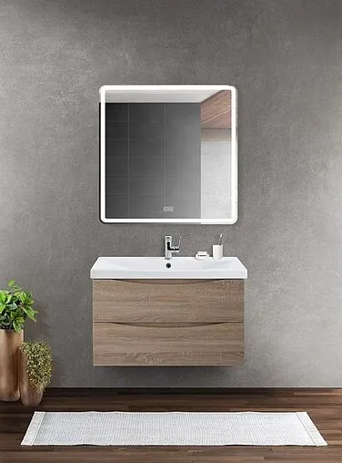 Тумба-умывальник подвесная BelBagno MARINO 90 Rovere Bianco MARINO-900-2C-SO-WO-P+