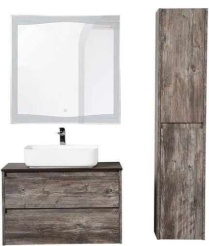 Тумба-умывальник подвесная BelBagno KRAFT 100 Pino Pasadena KRAFT-1000-2C-SO-PP+