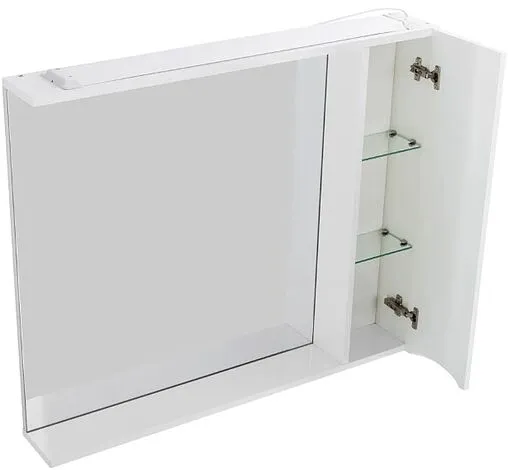 Шкаф-зеркало BelBagno FLY-MARINO 90 R Bianco Lucido MARINO-SPC-900/750-1A-BL-P-R