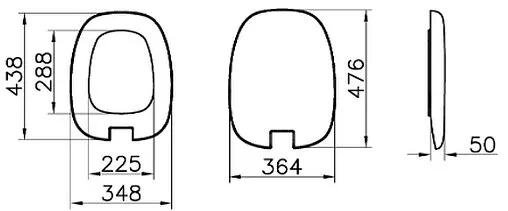 Крышка-сиденье для унитаза VitrA Plural черный матовый 126-483-009