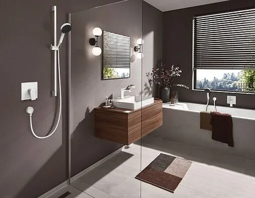 Смеситель для душа скрытого монтажа Hansgrohe Vivenis белый матовый 75615700