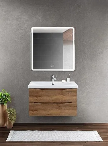 Тумба-умывальник подвесная BelBagno MARINO-CER 80 Rovere Rustico MARINO-CER-800-2C-SO-RR-P+BB-0322-80-LVB