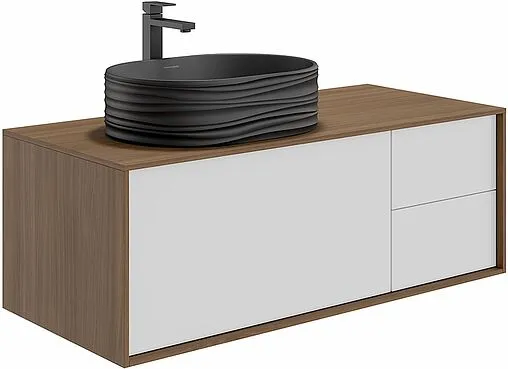 Раковина Kerama Marazzi Artbasin Conchiglia 50 белый матовый SA.wb.50\BLK.M