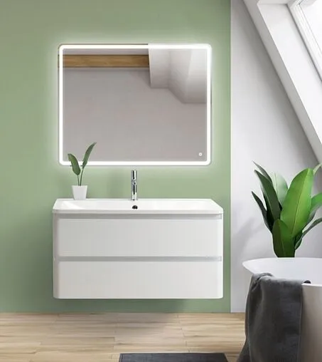 Тумба под умывальник подвесная BelBagno ALBANO 90 Bianco Lucido ALBANO-900-2C-SO-BL