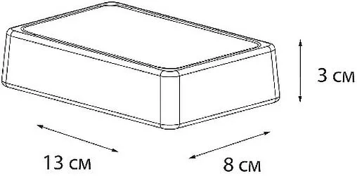 Мыльница Fixsen Twist белый с рисунком FX-1569A-4