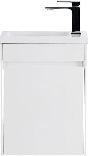 Тумба-умывальник подвесная BelBagno PIETRA MINI 40 L Bianco Lucido PIETRA MINI-400-1A-SO-BL-L+BB-400-PM-LVB