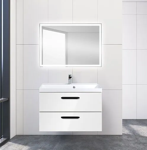 Тумба-умывальник подвесная BelBagno AURORA 80 Bianco Lucido AURORA-800-2C-SO-BL+