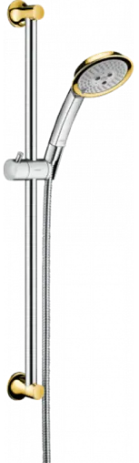 Душевая стойка Hansgrohe Raindance Classic 100 3jet 90см хром/золото 27843090