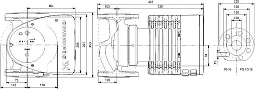 Насос циркуляционный Grundfos MAGNA1 100-120 F 99221447