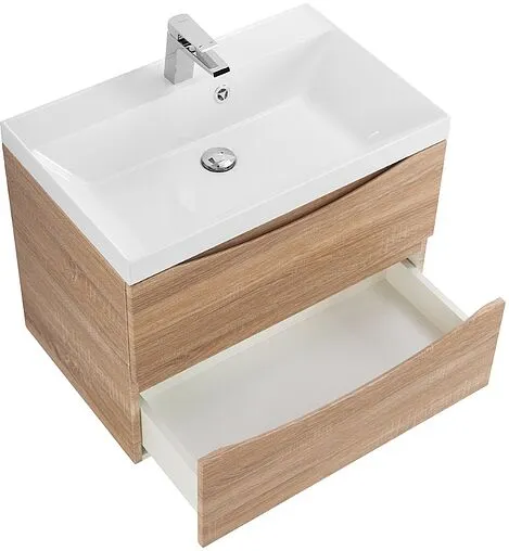 Тумба-умывальник подвесная BelBagno MARINO 60 Rovere Bianco MARINO-600-2C-SO-WO-P+BB600/450-LV-MR-AST