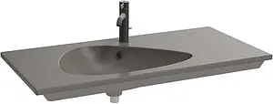 Раковина Jacob Delafon Nouvelle Vague 81 серый гранит EXAR112-Z-MG2 Раковина Jacob Delafon Nouvelle Vague 81 серый гранит EXAR112-Z-MG2, 1