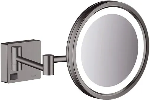 Косметическое зеркало Hansgrohe AddStoris шлифованный чёрный хром 41790340