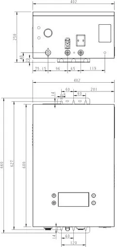 Котел электрический одноконтурный 12кВт Thermex Tesla 6-12 Wi-Fi 511401