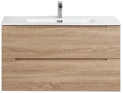 Тумба-умывальник подвесная BelBagno ETNA 90 Rovere Bianco ETNA-900-2C-SO-WO-P+