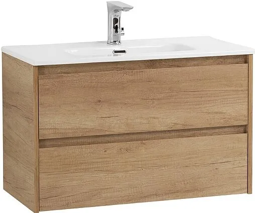 Тумба-умывальник подвесная BelBagno KRAFT 39 80 Rovere Nebrasca Nature KRAFT 39-800/390-2C-SO-RNN+BB800/390ETL