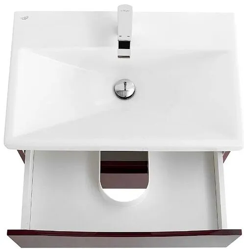 Тумба-умывальник подвесная BelBagno MARINO-CER 60 Bordo Lucido MARINO-CER-600-2C-SO-BRDL-P+BB-0320-60-LVB