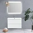 Тумба-умывальник подвесная BelBagno ALBANO-CER 105 Bianco Lucido ALBANO-CER-1050-2C-SO-BL+12105-KL