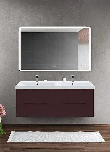 Тумба-умывальник подвесная BelBagno MARINO-CER 120 Bordo Lucido MARINO-CER-1200-4C-SO-2-BRDL-P+BB-0325-120-2-LVB