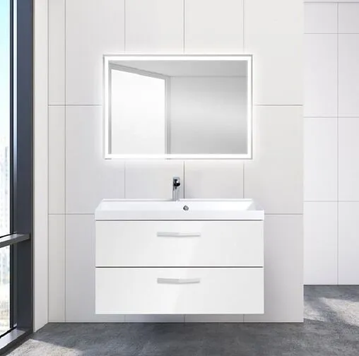 Тумба-умывальник подвесная BelBagno AURORA 90 Bianco Lucido AURORA-900-2C-SO-BL+